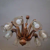 لوستر چوبی