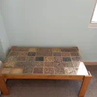 میز و جلومبلی چوبی