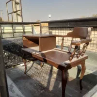 صندلی چوبی تلفن