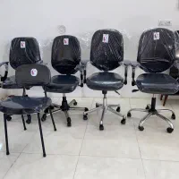 صندلی جکدار و طرح راک دسته چرخدار منشی