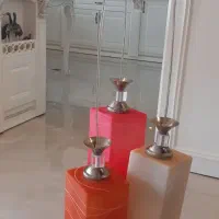 لوستر سه شاخه مدرن|لوستر و چراغ آویز|مشهد, شریف|دیوار