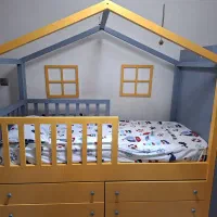 تخت نوجوان اسپرت طرح کلبه
