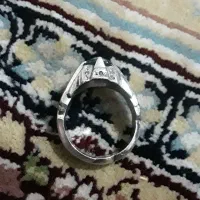 انگشتر نقره حجر توباز