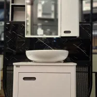 روشویی کابینتی ۱۰۰٪ ضدآب  وکاملا pvc|لوازم سرویس بهداشتی|شیراز, وصال|دیوار