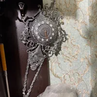 ساعت دیوار آینه شمعدان|ساعت دیواری و تزئینی|ممقان, |دیوار