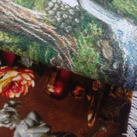منظره بهار کوچه باغ|تابلو فرش|تبریز, |دیوار