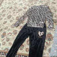 بلوز و دوشلوار مخمل پلنگی دخترانه|لباس|مشهد, سرافرازان|دیوار