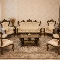 مبل ۹نفره استیل تمام چوب