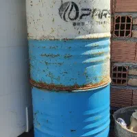 بشکه فلزی ۲۲۰ لیتری سالم بدونه سوراخ درحد