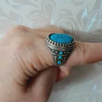 انگشترنقره با فیروزه اصل مشهد