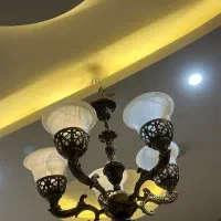 لوستر ۵ شاخه|لوستر و چراغ آویز|کاشان, شهرک امیرالمومنین|دیوار