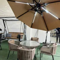 چتر روف گاردن سایبان باغی پایه بلوک بتنی