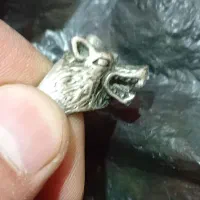 انگشتر گرگ آب کاری شده نقره|بدلیجات|زاهدان, |دیوار