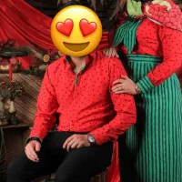 ست لباس یلدایی عروس و داماد.کاشمر ـ مشهد