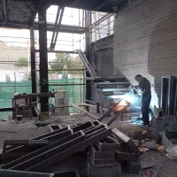 جوشکار برش کاری والپست پله پیمانکار اسکلت