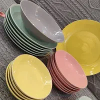 سرویس26 پارچه رنگی رنگی|ظروف سرو و پذیرایی|بوکان, |دیوار