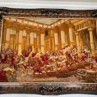 تابلوی دست بافت ملک سلیمان