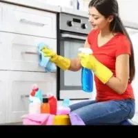 خانمی برای انجام امور منزل