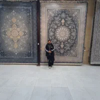 فرش نخ زمرد دودی پتینه ۷۰۰شانه باداوم باتخفیف ویژه