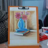 سیاه قلم ومداد رنگی|تابلو، نقاشی، عکس|پاکدشت, پاکدشت (مامازند)|دیوار