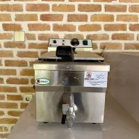 سرخ کن برقی رومیزی ۱۲ لیتری صنعتی با شیر تخلیه