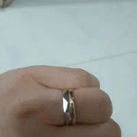 انگشتر طلا دورنگ فقط با یک درصد