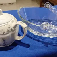 ظرف کریستال و قوری