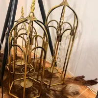 سه عدد جا شمعیه طرح قفس