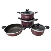 سرویس قابلمه و تابه لانه زنبوری 7 پارچه هلنا|ظروف پخت‌وپز|بهارستان, |دیوار