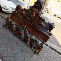 سرویس تخت خواب دونفره سلطنتی تمام چوب راش