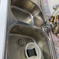 سینک ظرفشویی استیل در حد نو