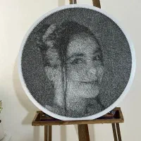 تابلو میخ و نخ چهره|تابلو، نقاشی، عکس|تهران, آرژانتین|دیوار