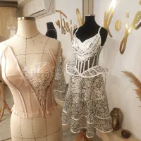 دوخت تخصصی لباس عروس نامزدی و مجلسی