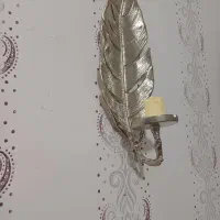 جاشمعی دیوارکوب فلزی طرح پر|مجسمه، تندیس، ماکت|مشهد, ایثارگران|دیوار