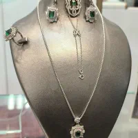 سرویس و نیم ست وگردنبند نقره|جواهرات|شیراز, بازار|دیوار