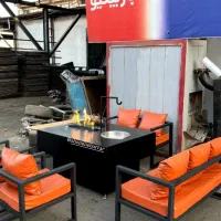 مبلمان و آتشدان فضای باز