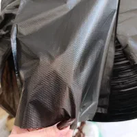 کیسه زباله دوخت و پرفراژ دار مشکی