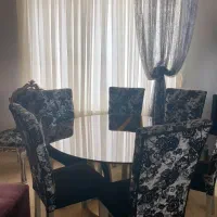 مبل ۹ نفره استیل بهمراه ۶ نفره نهار خوری|مبلمان خانگی و میز عسلی|بروجرد, |دیوار