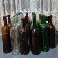 بطری شیشه یک لیتری