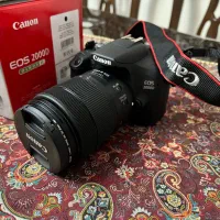 دوربین Canon EOS 2000D نو لنز 18-55 لوازم