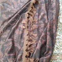 پرده شیک قهوای وزیرپرده