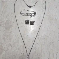 زنجیر و گوشواره نقره