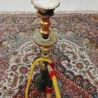 قلیان تنه برنج قدیمی حاج اوقلی|کلکسیون اشیاء عتیقه|قرچک, صالح آباد|دیوار