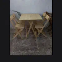 میز چوبی ۴نفره تاشو|میز و صندلی غذاخوری|لنگرود, |دیوار