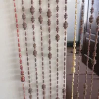 پرده ریسه طول 110 ارتفاع 2متر 20 وساعت دیواری شیک|پرده، رانر، رومیزی|سبزوار, توحیدشهر|دیوار