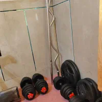 میز پرس و ادوات بدنسازی و دمبل و هالتر|تجهیزات ورزشی|تیران, |دیوار