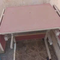 میز ناهار خوری شیشه‌ای ۴ نفره و میز کامپیوتر|میز و صندلی غذاخوری|تربت جام, فاز ۳ فرهنگیان|دیوار