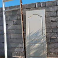 درب چوبی با چارچوب|مصالح و تجهیزات ساختمان|صوفیان, |دیوار