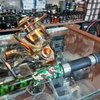 چوب وچرخ گیربکسی ماهیگیری اب شور وشیرین