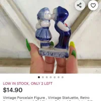 مجسمه چینی انتیک و قدیمی قلم ابی|کلکسیون اشیاء عتیقه|تهران, بهار|دیوار